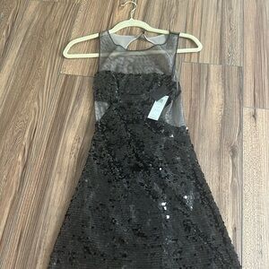 Black sequin dress NWT